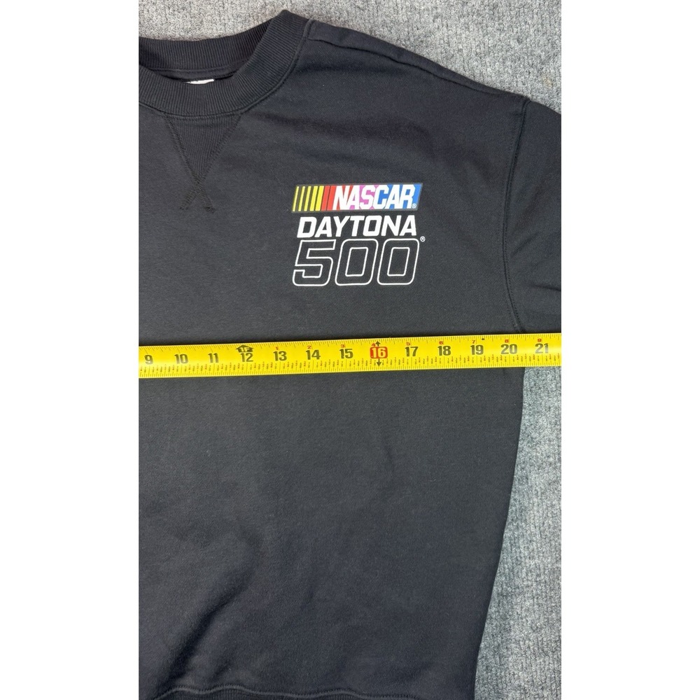 NASCAR Daytona 500 Youth Large Crewneck Sweatshirt‎ Black Size 10/12 - Picture 9 of 11